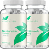 ClearFormulas Nicotinamide 500mg (360 Veggie Capsules) (2 Pack) Vitamin B3