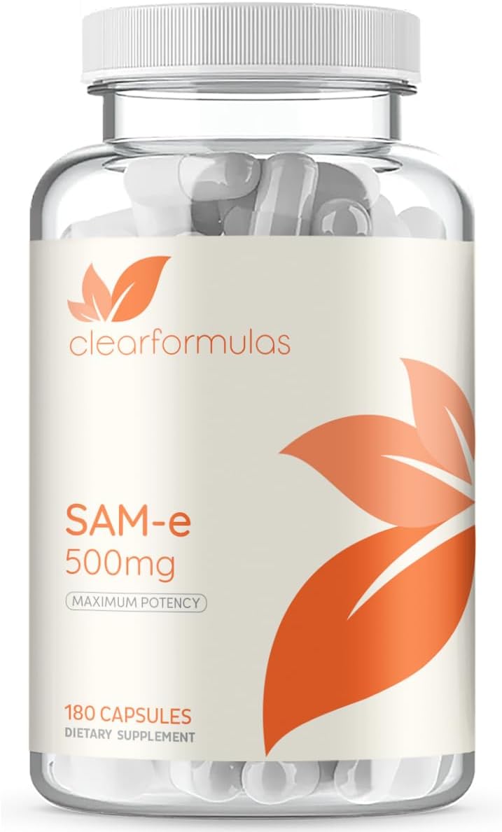 Bioactive SAM-e 500mg - High Strength SAM-e Supplement with Biologically Active S,S Form for Joint Liver and Mood Support - Vegan Non-GMO Preservative Free - Made in the US