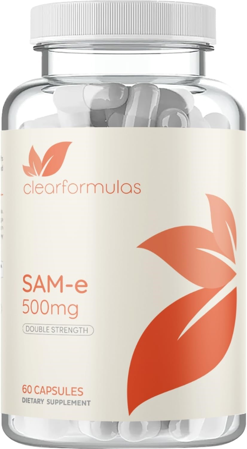 Bioactive SAM-e 500mg - High Strength SAM-e Supplement with Biologically Active S,S Form for Joint Liver and Mood Support - Vegan Non-GMO Preservative Free - Made in the US