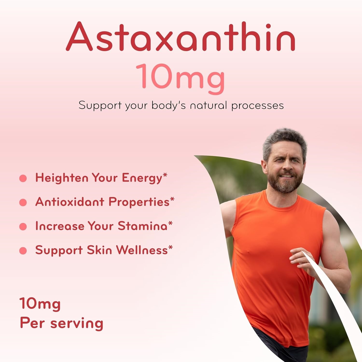 Algae Based Astaxanthin Supplement - Rapid Release Astaxanthin 10mg Non-GMO Super Potent Antioxidant and Carotenoid for Skin Immunity and Eye Health Support - Made in a cGMP US Lab (6 Month Supply)