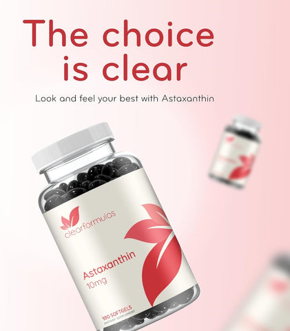 Algae Based Astaxanthin Supplement - Rapid Release Astaxanthin 10mg Non-GMO Super Potent Antioxidant and Carotenoid for Skin Immunity and Eye Health Support - Made in a cGMP US Lab (6 Month Supply)