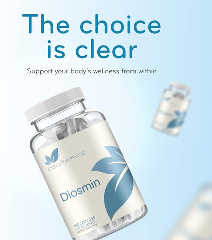 Clear Formulas Diosmin 500mg 180 capsules