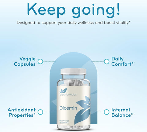 Clear Formulas Diosmin 500mg 180 capsules