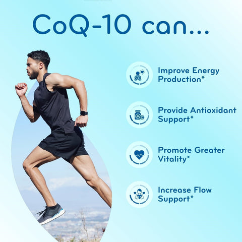 Extra Strength CoQ10 800mg - Quick Absorption Coenzyme Q10 800mg Potent Antioxidant for Heart Energy and Aging Support - High Stability CoQ10 Ubiquinone Caps - Made in a cGMP US Lab (100 Servings)