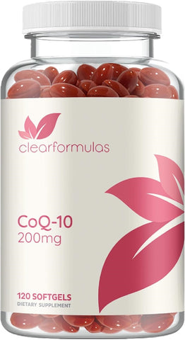 CoQ10 200mg Softgels - Quick Absorption Coenzyme Q10 200mg Potent Antioxidant for Heart Energy and Aging Support - High Stability CoQ10 Ubiquinone Soft Gels - Made in a cGMP US Lab (60 Servings)
