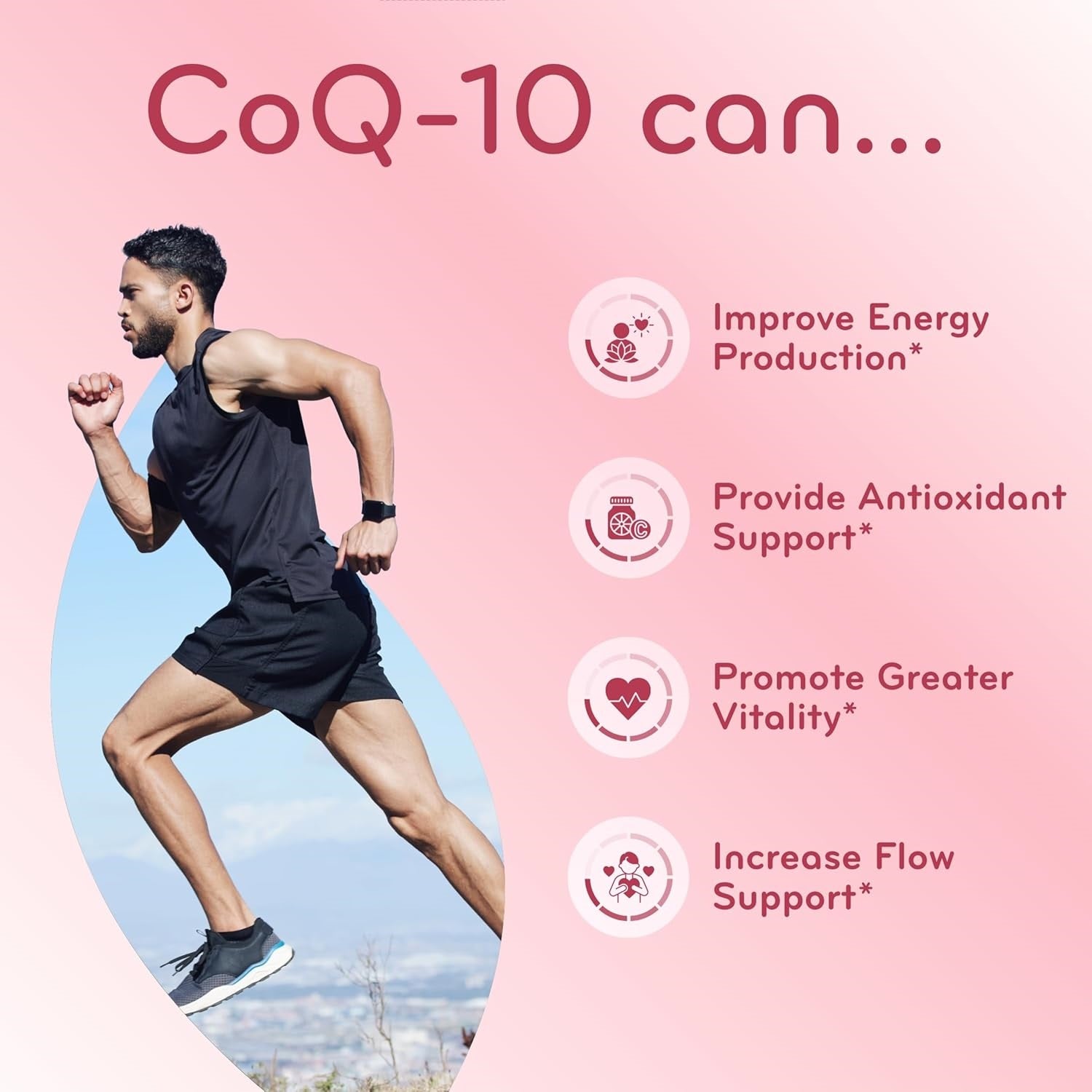 CoQ10 200mg Softgels - Quick Absorption Coenzyme Q10 200mg Potent Antioxidant for Heart Energy and Aging Support - High Stability CoQ10 Ubiquinone Soft Gels - Made in a cGMP US Lab (60 Servings)