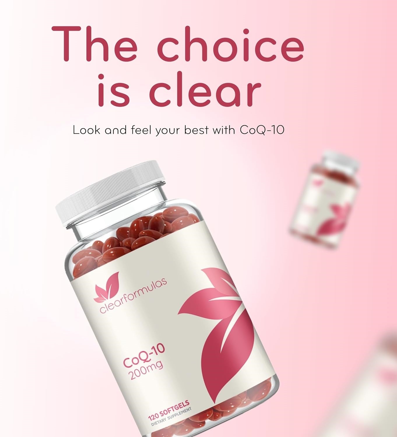 CoQ10 200mg Softgels - Quick Absorption Coenzyme Q10 200mg Potent Antioxidant for Heart Energy and Aging Support - High Stability CoQ10 Ubiquinone Soft Gels - Made in a cGMP US Lab (60 Servings)