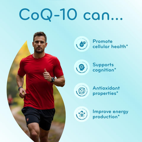 Quick Absorption CoQ10 200mg - Coenzyme Q10 200mg Potent Antioxidant for Heart Energy and Aging Support - High Stability CoQ10 Ubiquinone Capsules - Made in a cGMP US Lab (200 Servings)