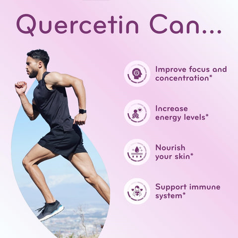 High Strength Quercetin 500mg Capsules - Quercetin Dihydrate Potent Flavonoid Antioxidant and Nutraceutical for Heart and Immune Support - Vegan Friendly - Made in a cGMP US Lab (200 Servings)