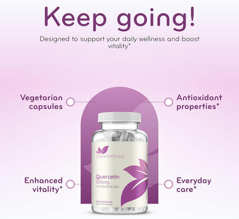 Advanced Zinc Quercetin with Bromelain Formula - Triple Immune Support Quercetin Complex for Daily and Seasonal Immune System Wellness Support - Made in a cGMP American Facility (480 Servings)