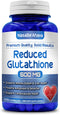 Front of NasaBe'Ahava Reduced Glutathione 500mg dietary supplement bottle.