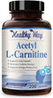 Front of Healthy Way Acetyl L-Carnitine dietary supplement bottle.