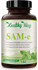 Front of Healthy Way SAM-e dietary supplement bottle