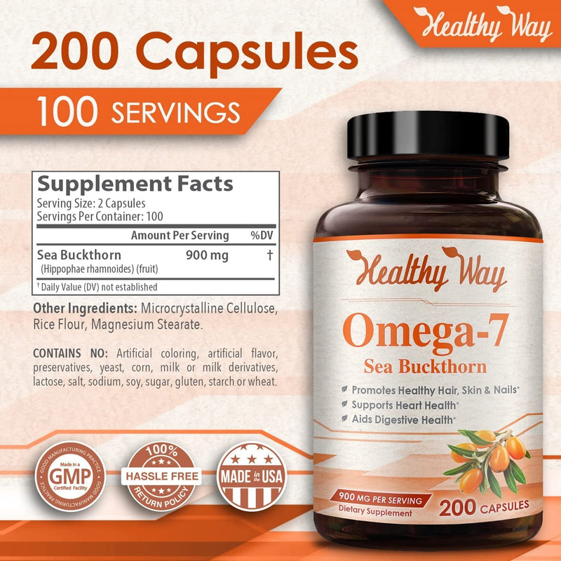 Omega-7 - 900 mg - 200 Capsules