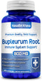 Front of NasaBe'Ahava Bupleurum Root Immune System Support dietary supplement bottle.