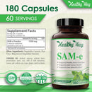 SAM-e - 1500 mg - 180 Capsules