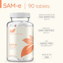 Clear Formulas Sam-e 200mg Full Potency (90 Tablets) (S-Adenosyl-L-Methionine) Mood and Joint Support