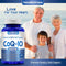 NasaBe'Ahava CoQ-10 200mg picture of grandparents and grandson smiling.