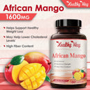 African Mango 1600 mg helps support weight loss, may help lower cholesterol and high fiber content