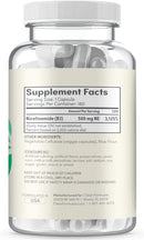 Clear Formulas Nicotinamide 500mg (180 Veggie Capsules) Vitamin B3 - NAD Booster to Support NAD, Anti Aging