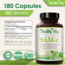 SAM-e - 500 mg - 180 Capsules