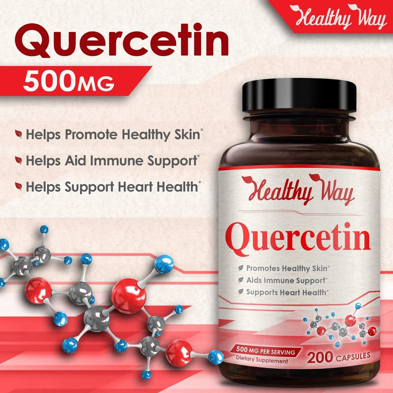 Quercetin - 500 mg - 200 Capsules