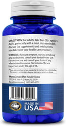 Bupleurum Root 900mg directions, warning and manufacturer label on back of bottle.