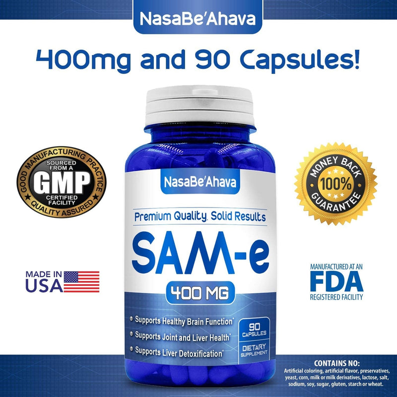 SAM-e -  400 mg - 90 Capsules