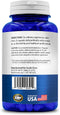 Back of Acetyl L-Carnitine- 1000 mg 200 capsule bottle, directions and caution label