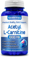 front of NasaBe'Ahava Acetyl L-Carnitine 1000 mg bottle
