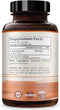 Glutathione supplement facts and ingredients label on back of bottle.