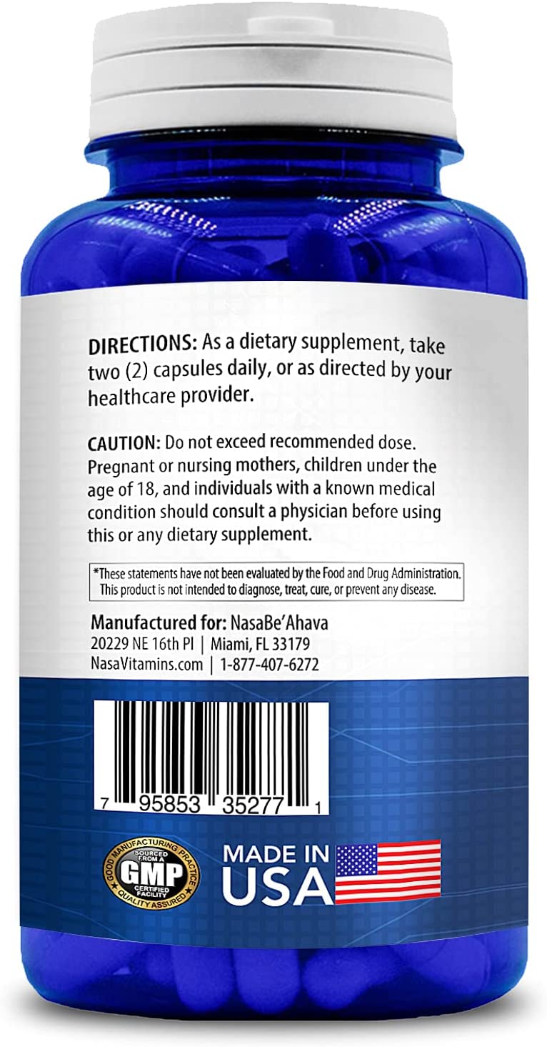NasaBe'Ahava Beet Root directions and caution label on bottle.